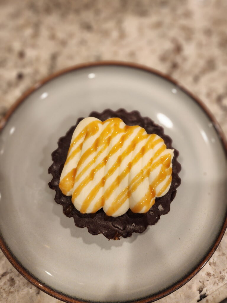 chocolate hazelnut tart salted caramel