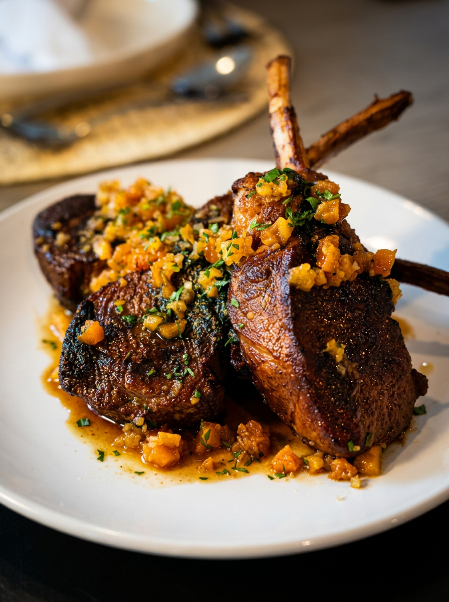 cinnamon spiced lamb lollipops